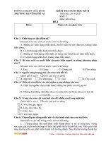 de thi hoc ki 2 mon khoa hoc lop 5 truong TH vinh my nam 2016 2017