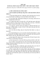 TIÊU CHÍ ĐÁNH GIÁ, PHÂN LOẠI CÔNG CHỨC, VIÊN CHỨC BỘ TƯ PHÁP