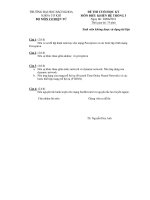 ĐỀ THI CUỐI HỌC KỲ MÔN ĐIỀU KHIỂN HỆ THỐNG 3 Khoa cơ khí môn cơ điện tử ĐH Bách khoa (có đáp án)