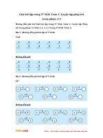 giai bai tap trang 57 sgk toan 1 luyen tap phep tru trong pham vi 4