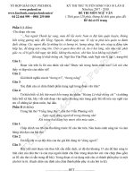 KỲ THI THỬ TUYỂN SINH VÀO 10 LẦN II Năm học 2017 - 2018 ĐỀ THI MÔN NGỮ VĂN