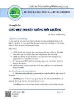 Tài liệu và Đề cương - Le Vu Quoc Bao Nội dung GDTTMT