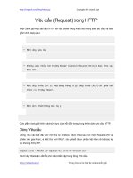 Yêu cầu (Request) trong HTTP | 15 bài học HTTP miễn phí hay nhất