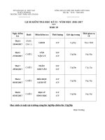 K10 Lich kiem tra hoc ky 2 20162017