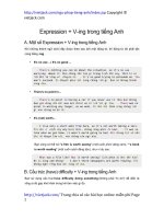 expression plus ing thanh ngu trong tieng anh