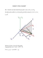 Bài tập robot công nghiệp