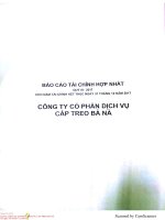 Báo cáo tài chính hợp nhất quý III – 2017