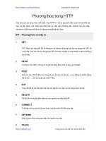 Phương thức trong HTTP | 15 bài học HTTP miễn phí hay nhất
