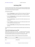 List trong CSS || Danh sách trong CSS || ul và li trong CSS list trong css