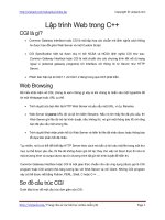 Lập trình Web trong C++ | 101 bài hướng dẫn C++ hay nhất PDF cpp web programming
