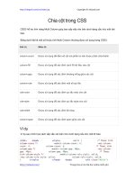 Multi Column trong CSS | Chia cột trong CSS PDF chia cot trong css3