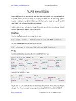 ALIAS trong SQLite | 54 bài học SQLite miễn phí hay nhất PDF alias trong sqlite