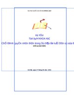 Ky yeu toa dam khoa hoc vè bộ luật dân sự 2015