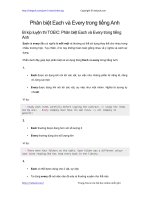 phan biet each va every trong tieng anh