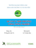 Tài liệu và Đề cương - Le Vu Quoc Bao QLMT CNN Full