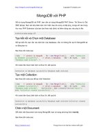 MongoDB với PHP | 297 bài hướng dẫn PHP hay nhất