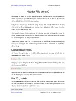 Header File trong C | 64 bài học lập trình C hay nhất header file trong c