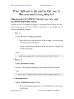 phan biet used to be used to get used to become used to trong tieng anh