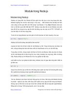 Module trong Node.js PDF module trong nodejs