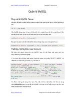 Quản lý MySQL | 50 bài hướng dẫn MySQL hay nhất PDF quan ly mysql