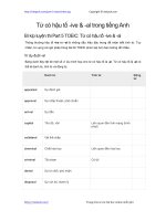 hau to trong tieng anh