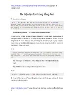 thi hien tai don trong tieng anh