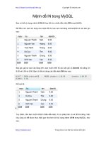 menh de in trong mysql