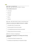 Trắc nghiệm sinh lý máu