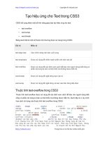 tao hieu ung cho text trong css3