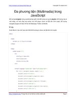 Đa phương tiện (Multimedia) trong JavaScript | 208 bài học Javascript miễn phí hay nhất PDF