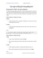 cac cap tu dong am trong tieng anh