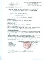 20161003 CLTKTH CBTT Vv tai lieu lay y kien co dong bang van ban