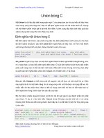 Union trong C | 64 bài học lập trình C hay nhất PDF union trong c