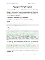 Aggregation trong MongoDB | 41 bài học miễn phí MongoDB hay nhất