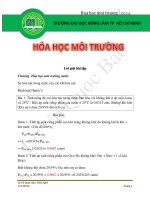 Tài liệu và Đề cương - Le Vu Quoc Bao Lời giải bài tập