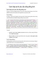 cach dap lai loi yeu cau bang tieng anh