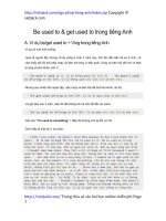 be used to va get used to trong tieng anh