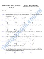 De kiem tra chuong 1 hinh hoc 12 truong THPT chuyen ngoai ngu DH quoc gia ha noi