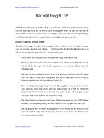 Bảo mật trong HTTP | 15 bài học HTTP miễn phí hay nhất