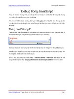 Debug trong JavaScript | 208 bài học Javascript miễn phí hay nhất