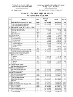 Báo cáo Tiến độ sản xuất kinh doanh tháng 9 năm 2009