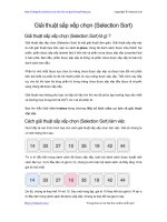 giai thuat sap xep chon