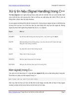 Xử lý tín hiệu (Signal Handling) trong C++ | 101 bài hướng dẫn C++ hay nhất PDF cpp signal handling