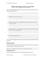 Phản hồi (Response) trong HTTP | 15 bài học HTTP miễn phí hay nhất