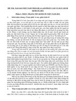 Tiểu luận môn kinh tế vĩ mô tại sao việt nam trải qua lạm phát cao và suy giảm tăng trưởng kinh tế vào năm 2011 