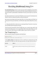Đa luồng (Multithread) trong C++ | 101 bài hướng dẫn C++ hay nhất PDF