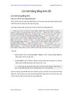 loi moi bang tieng anh