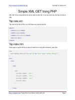 Simple XML GET trong PHP | 297 bài hướng dẫn PHP hay nhất php simple xml get