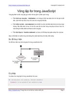 Vòng lặp for trong JavaScript | 208 bài học Javascript miễn phí hay nhất PDF javascript for loop