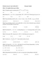 de kiem tra cuoi hoc ki 1 toan 10 hay